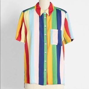 MODCLOTH Love is a Summer Breeze Button-Up Shirt